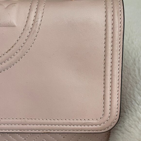 Tory Burch Fleming Convertible Shoulder Bag Shell Pink - Picture 3 of 16